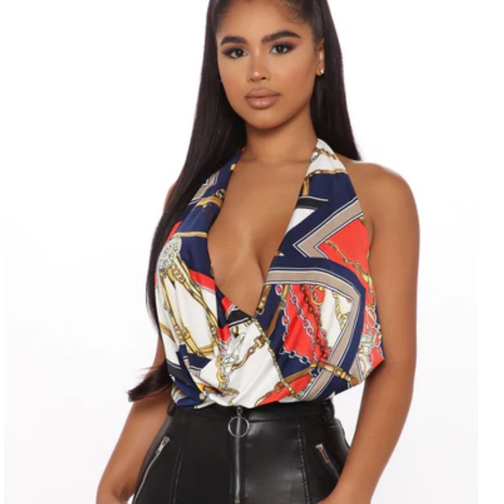 Stylish Multicolor Halter Top